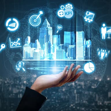 Asset Performance Management icon that shows how AI-driven performance management solutions maximize asset reliability and efficiency.