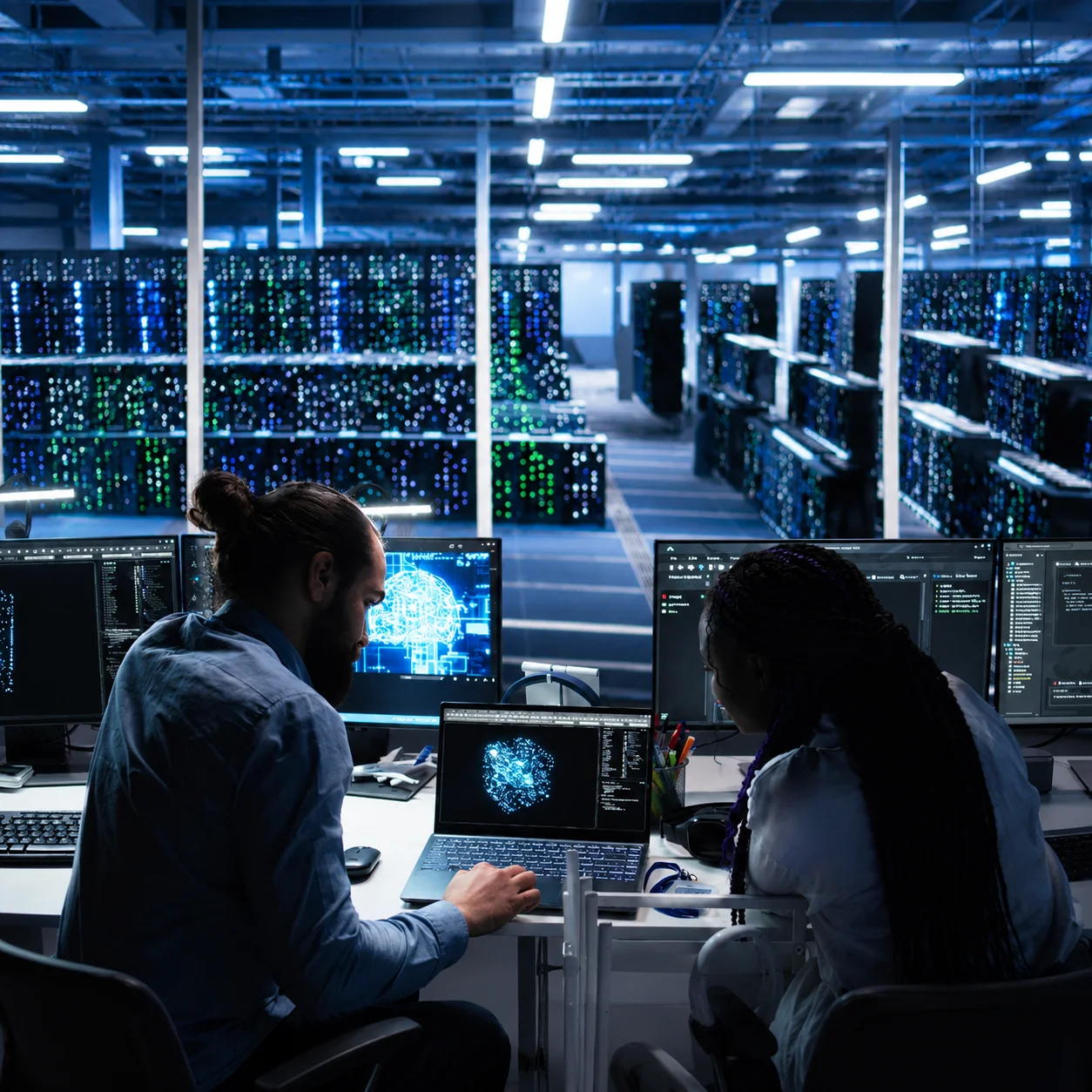 Centralised on-prem AI visual inspection deployment using shared GPU infrastructure for inspection processing.